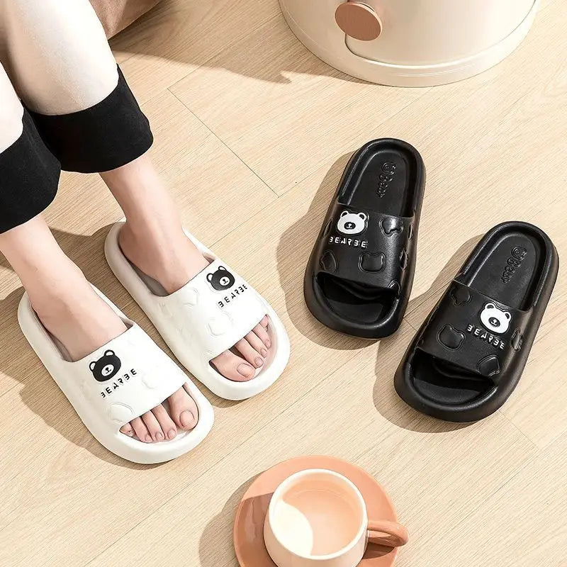 Women's slippers For Summer Outdoor Indoor Thick Soled Bathroom Anti Slip Cool Slippers For Women Home Soft Sole Slides Sandals