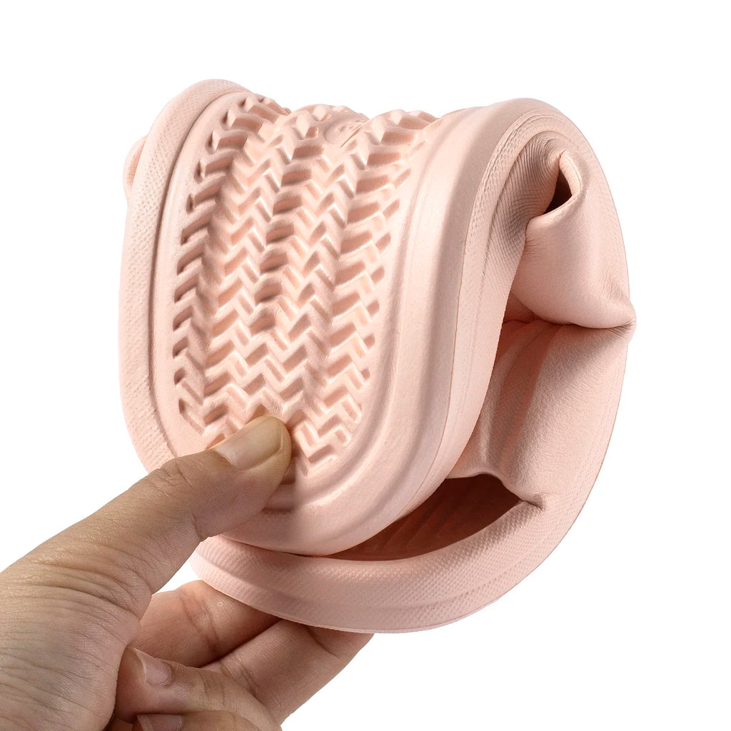 Soft Bottom Slippers for Women Home Bathroom Home Bath Non-slip Couple Summer Sandals for Men Summer Beach Wear Comfortable