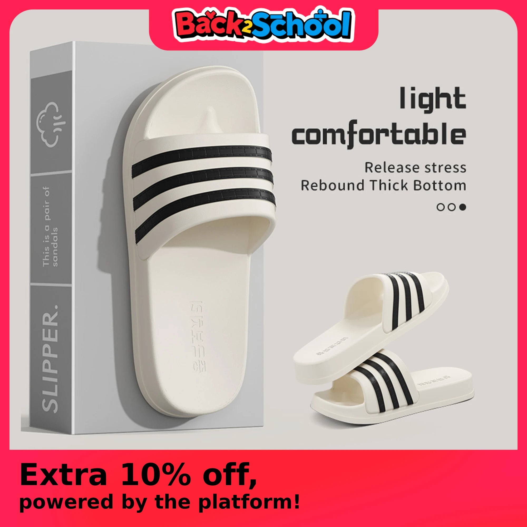 Cold slippers for women in summer, fashionable outerwear for couples, thick soled, non slip, one line mop, bathroom slippers