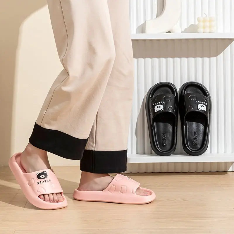 Women's slippers For Summer Outdoor Indoor Thick Soled Bathroom Anti Slip Cool Slippers For Women Home Soft Sole Slides Sandals