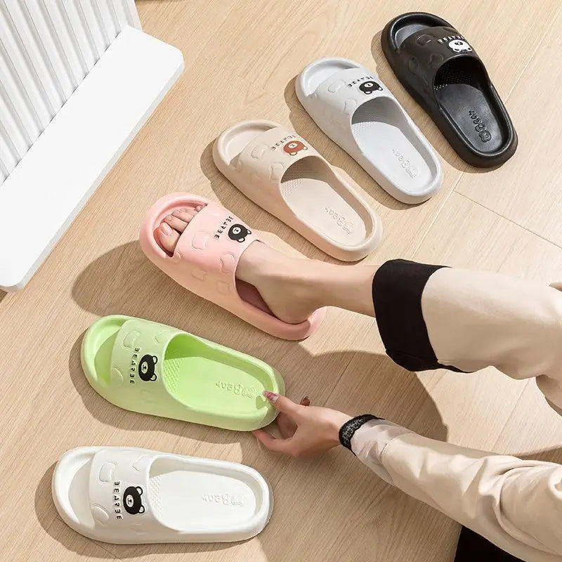 Women's slippers For Summer Outdoor Indoor Thick Soled Bathroom Anti Slip Cool Slippers For Women Home Soft Sole Slides Sandals